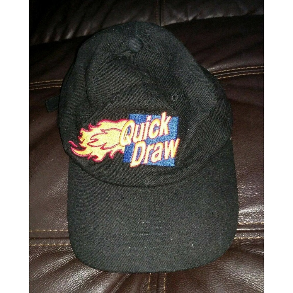 Vintage New York Lottery QUICK DRAW ADJUSTIBLE STRAP HAT CAP NY PLACE IS RED HOT